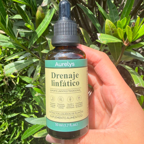 Gotas de drenaje linfático Bosque Ritual, frasco ámbar con gotero